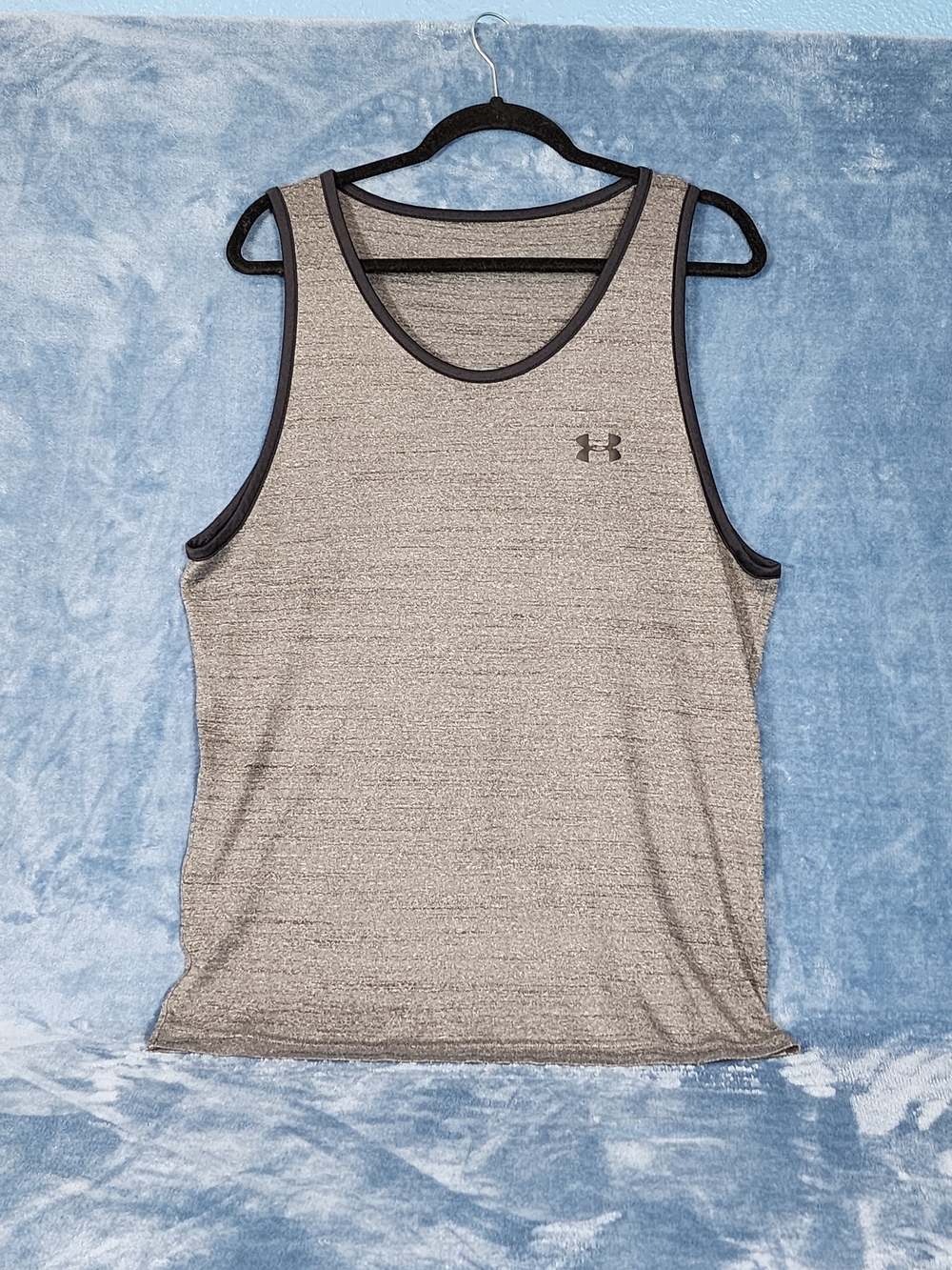 Under Armour Gray Heather Performance Tank with Black Trim